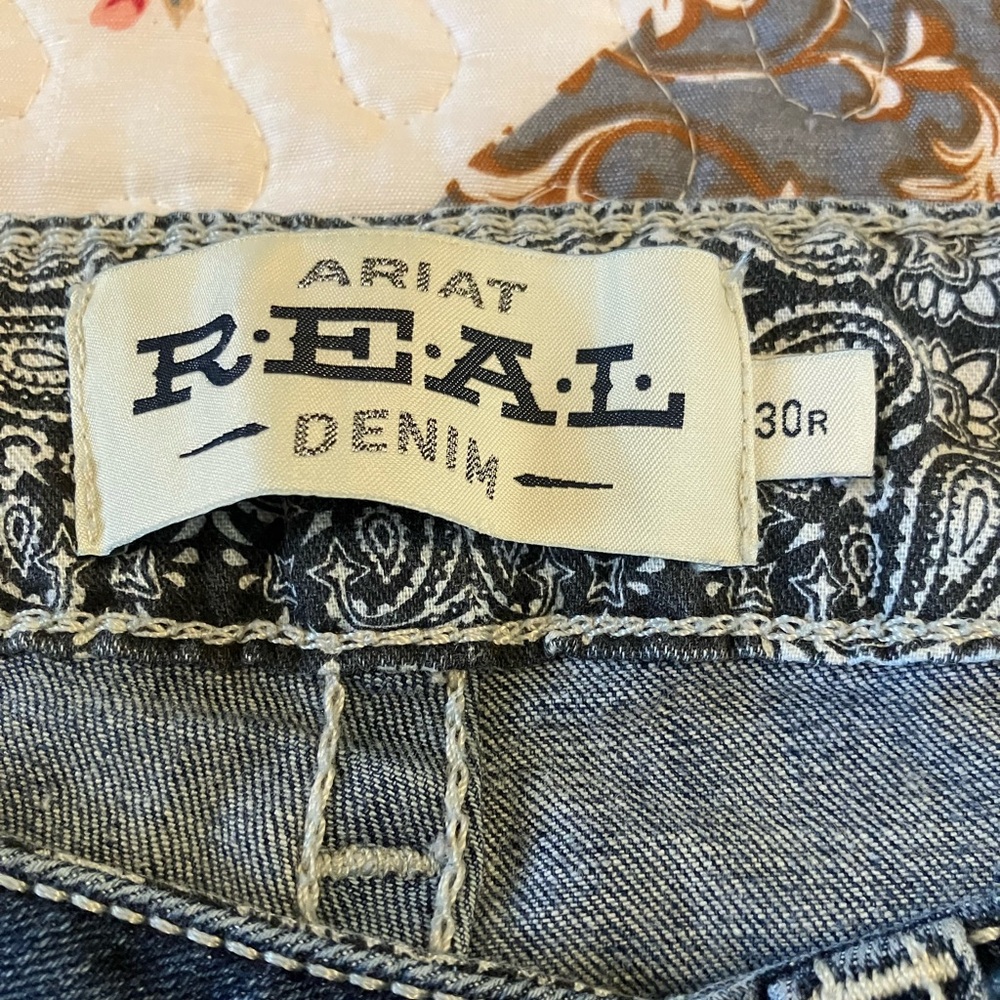 Ariat R.E.A.L. Denim Jeans with Paisley Lining